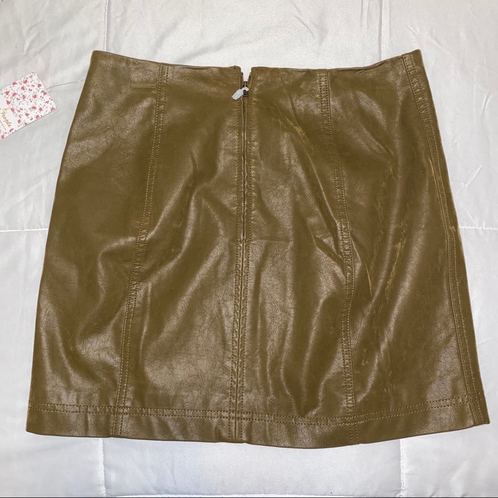 NWT Free People Modern Femme Vegan Leather Mini - Picture 5 of 7